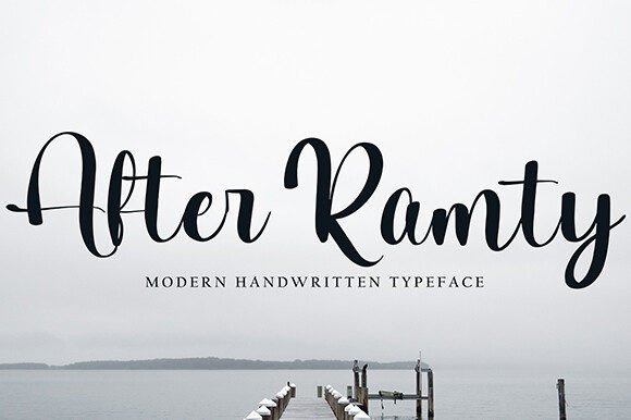 After Ramty: A Magical Script Typeface for Campaign Design