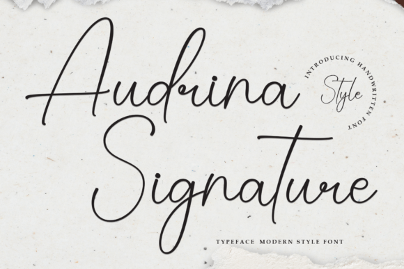 Audrina Signature: The Elegant Typeface for Modern Editorial Design