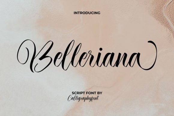 Belleriana: The Premium Script Font for Elegant Campaigns
