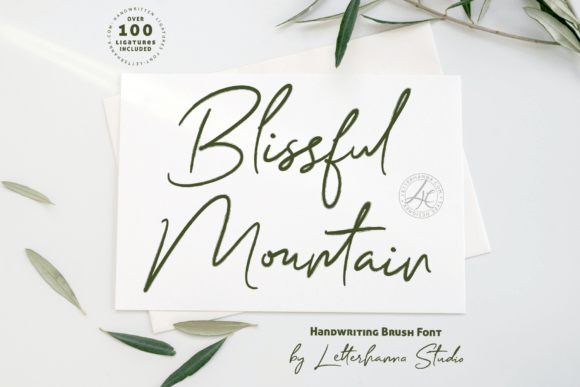 Blissful Mountain: The Script Typeface for Serene Digital Experiences