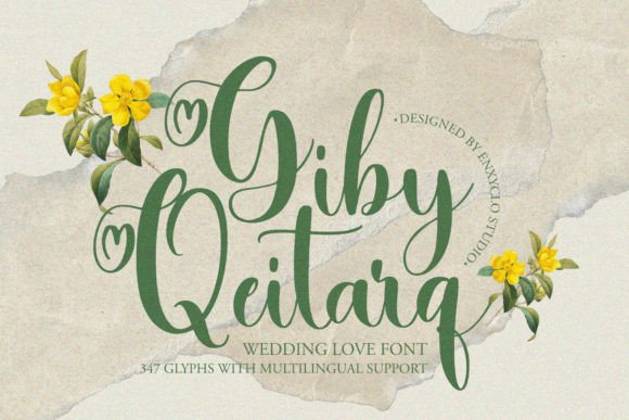 Bringing Romance to Your Shop with Giby Qeitarq Font