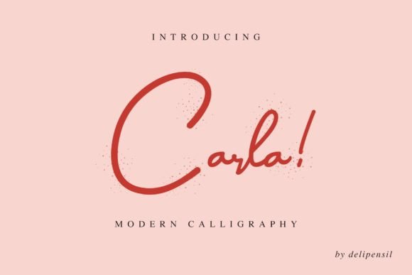 Carla: The Delicate Script Font for Elegant Brand Identity