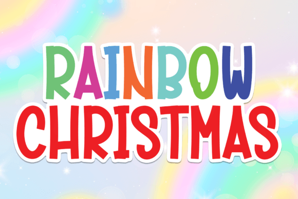 Rainbow Christmas: A Playful Script Font for Joyful Editorial Moments