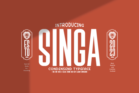 Singa: The Modern Sans Serif Typeface for Clean Branding