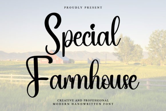Special Farmhouse: The Handwritten Typeface for Modern Editorial Design