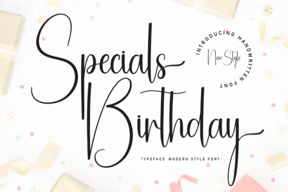 Specials Birthday: The Handwritten Typeface for Crafters and Sellers