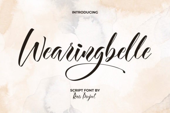 Wearingbelle: The Script Typeface for Elegant Brand Identity