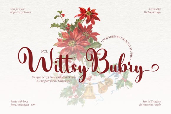Wittsy Bubry: A Script Typeface for Modern Editorial Design